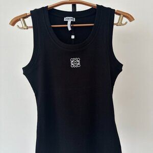Loewe women's black and white crop top
